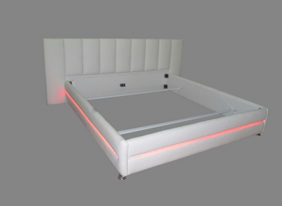 Leder Design Bett Doppel Luxus Ehe Modernes Hotel Gestell Schlaf Zimmer